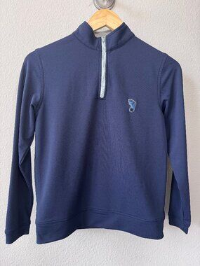 Peter Millar UNC Long Sleeve Boys’ Quarter Zip Size M